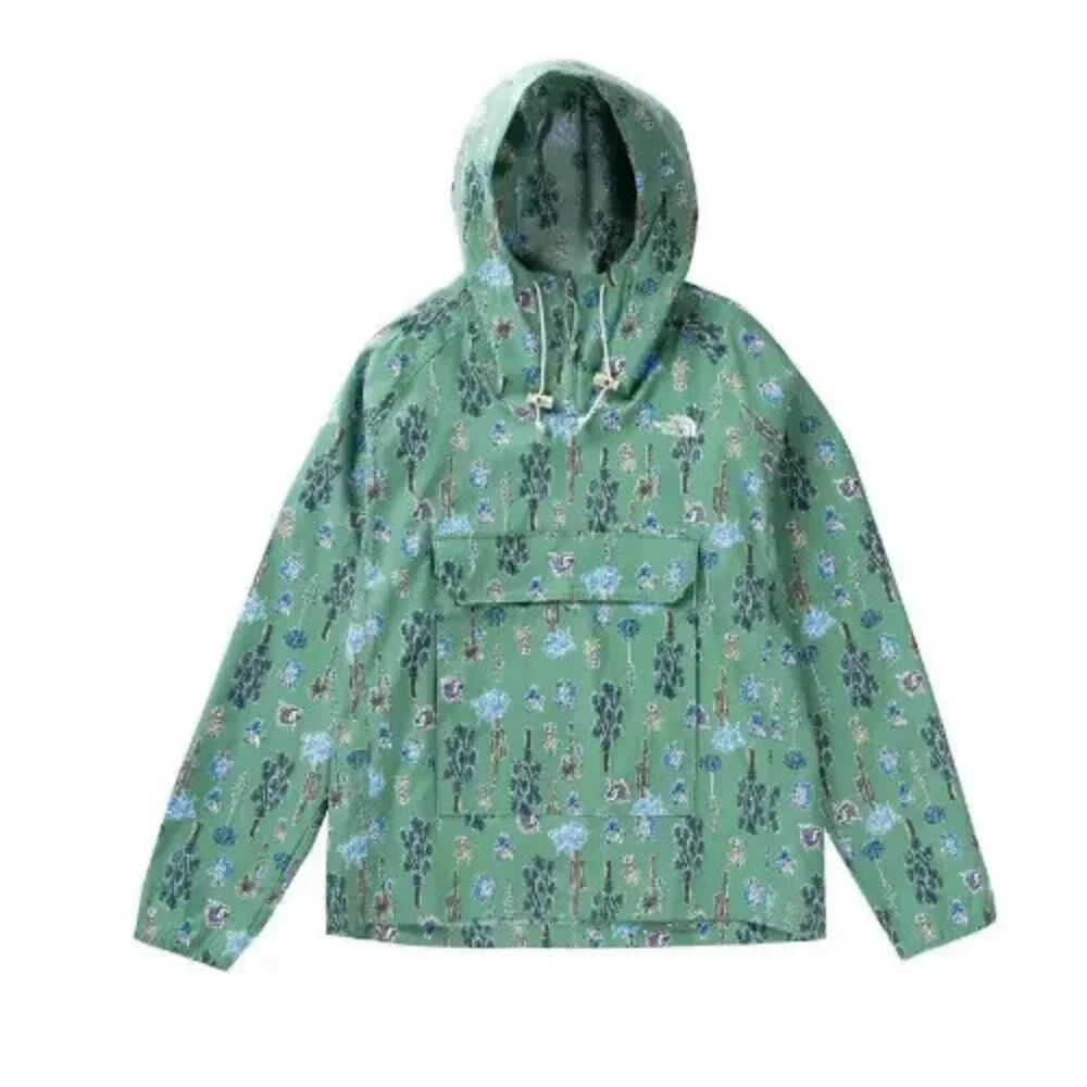 The North Face Class V NF0A5338IZG Hoodie Mens Large Green Nylon Pullover APP238